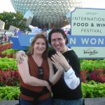 James Dean and Karen at Spaceship Earth James Dean and Karen at Spaceship Earth